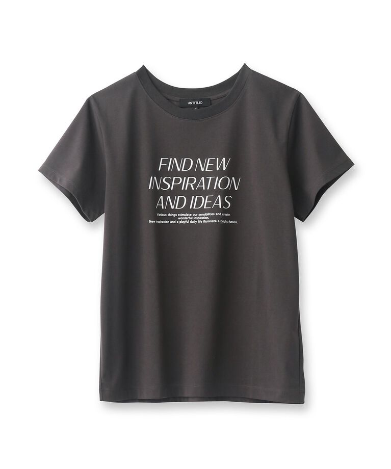 UNTITLED「【なめらかな肌触り】シルケットロゴTシャツ」|Tシャツ・カットソー|