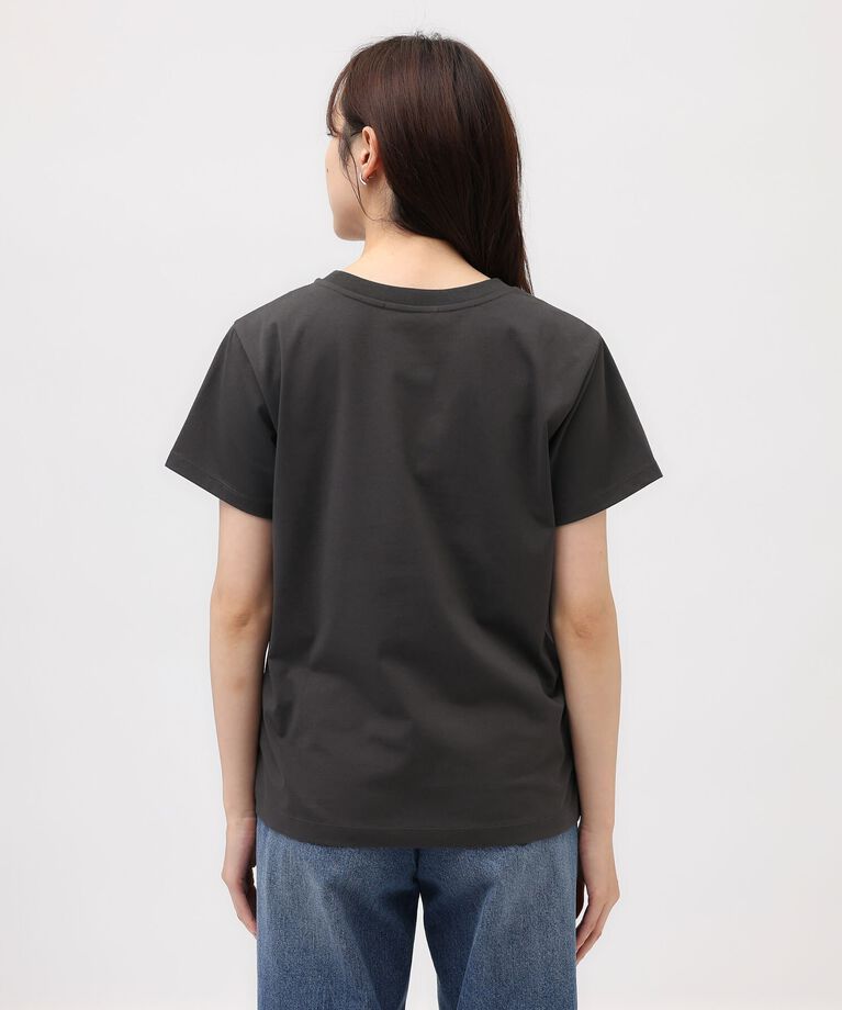 UNTITLED「【なめらかな肌触り】シルケットロゴTシャツ」|Tシャツ・カットソー|