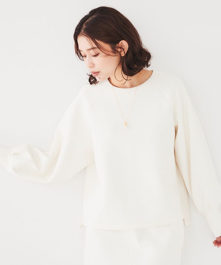 UNTITLED「【スポンディッシュ/セットアップ可能】ダンボールジャージ プルオーバー」|Tシャツ・カットソー|ｵﾌﾎﾜｲﾄ(003)