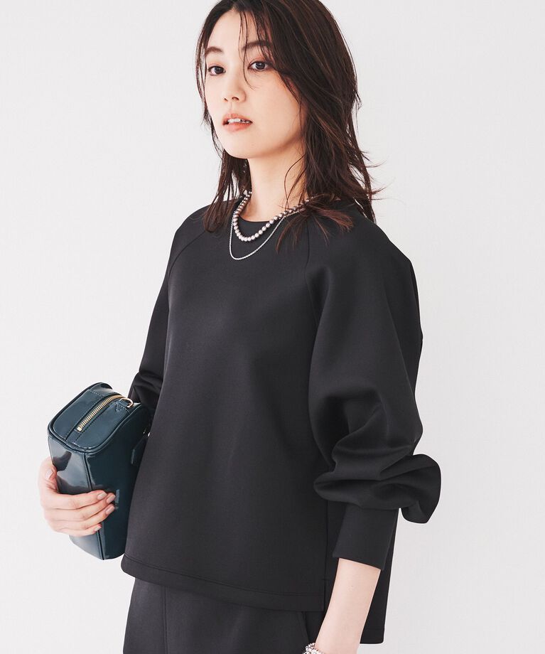 UNTITLED「【スポンディッシュ/セットアップ可能】ダンボールジャージ プルオーバー」|Tシャツ・カットソー|ﾌﾞﾗｯｸ(019)