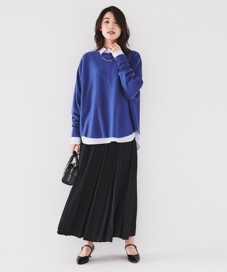 UNTITLED「【ニットと重ね着にもおすすめ】ワイドシルエットストライプシャツ」|シャツ・ブラウス|