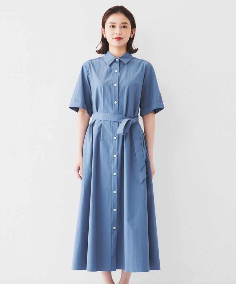 UNTITLED「【コットン100/前開き/夏ワンピ】ロングシャツワンピース」|ワンピース|