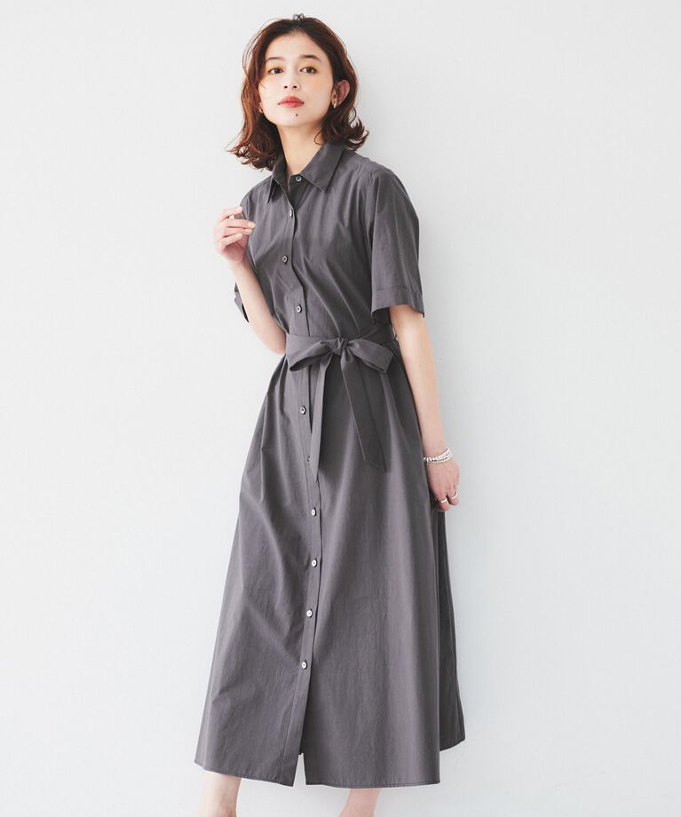 UNTITLED「【コットン100/前開き/夏ワンピ】ロングシャツワンピース」|ワンピース|