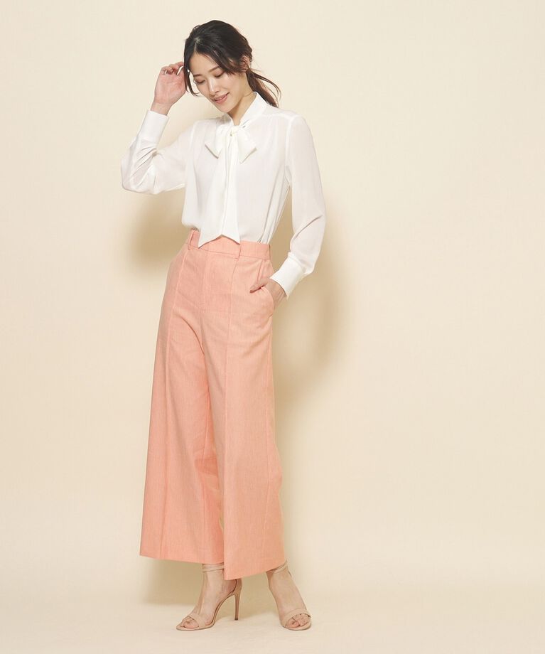 COUP DE CHANCE「【洗える】麻混ストレートワイドパンツ」|その他|