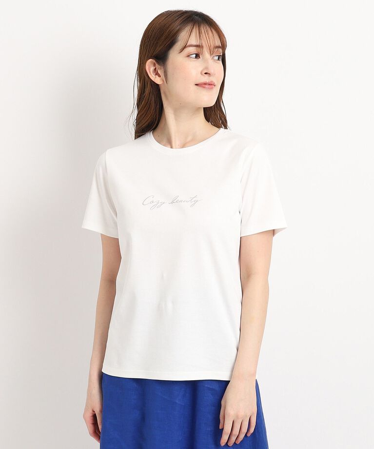 COUP DE CHANCE「【洗える／日本製】夏のスタイリングに活躍するロゴTシャツ」|Tシャツ・カットソー|