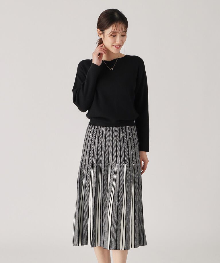 COUP DE CHANCE「【洗える／セットアップ／単品着回し◎】コーデがさっと決まる！上品ニットセットアップ」|スーツ|