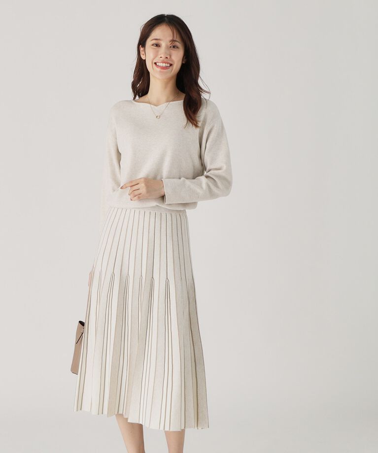 COUP DE CHANCE「【洗える／セットアップ／単品着回し◎】コーデがさっと決まる！上品ニットセットアップ」|スーツ|