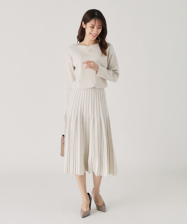 COUP DE CHANCE「【洗える／セットアップ／単品着回し◎】コーデがさっと決まる！上品ニットセットアップ」|スーツ|