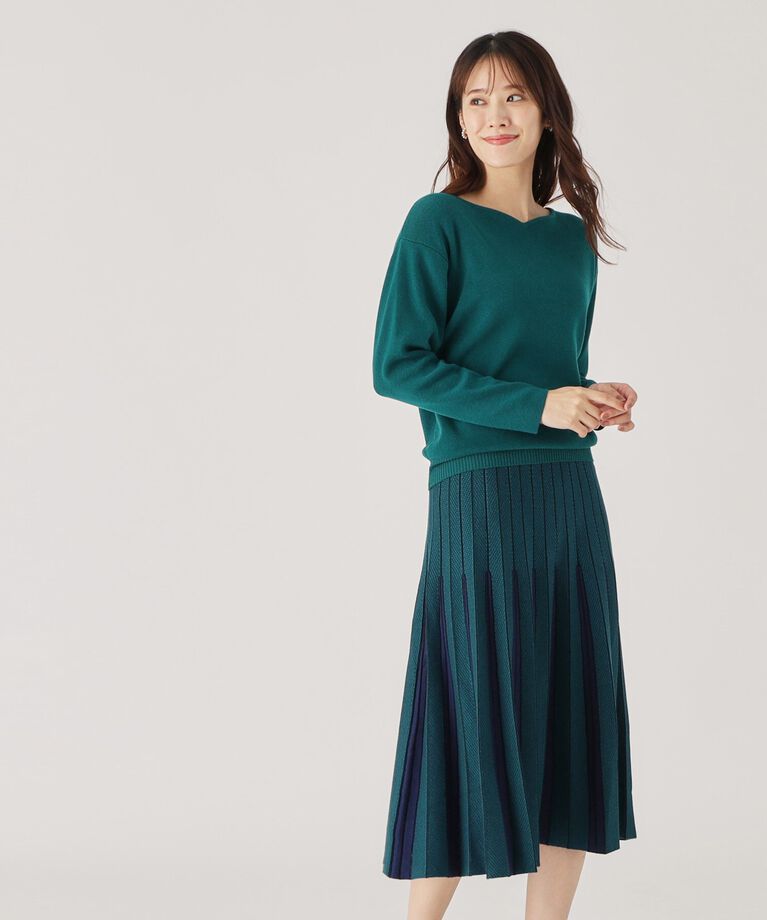 COUP DE CHANCE「【洗える／セットアップ／単品着回し◎】コーデがさっと決まる！上品ニットセットアップ」|スーツ|