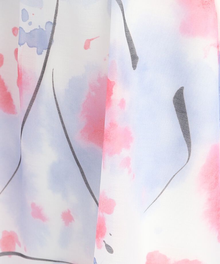 Reflect「【SALE/マシンウォッシュ可能】プリントシアースカート」|スカート|