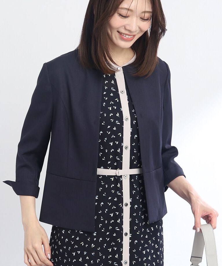 Reflect「【SALE／UVカット／接触冷感／洗える／セットアップ可能】ドライタッチジャケット」|ノーカラージャケット|