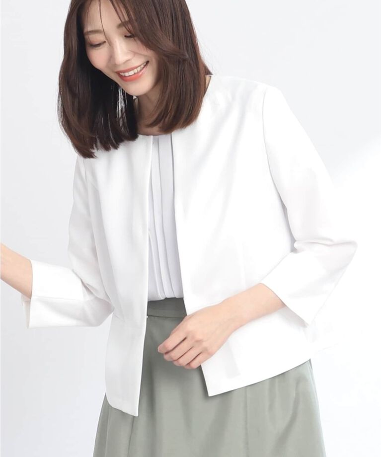 Reflect「【SALE／UVカット／接触冷感／洗える／セットアップ可能】ドライタッチジャケット」|ノーカラージャケット|