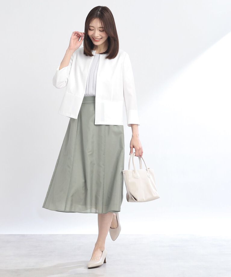 Reflect「【SALE／UVカット／接触冷感／洗える／セットアップ可能】ドライタッチジャケット」|ノーカラージャケット|