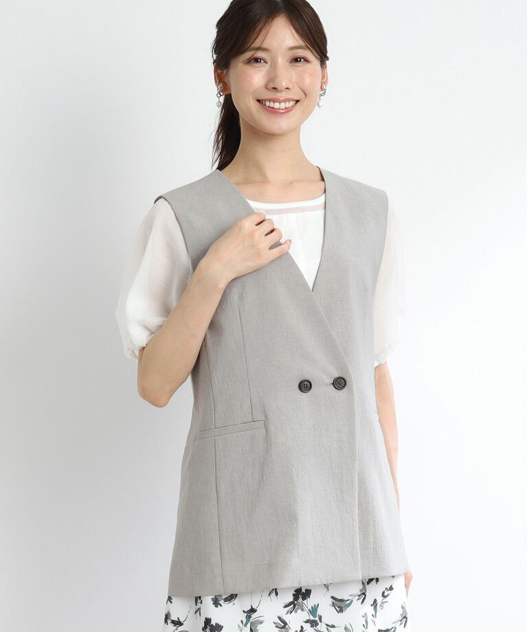 Reflect「【SALE／UVカット／接触冷感／洗える／シワになりにくい】涼しげサマージレ」|ベスト・ジレ|