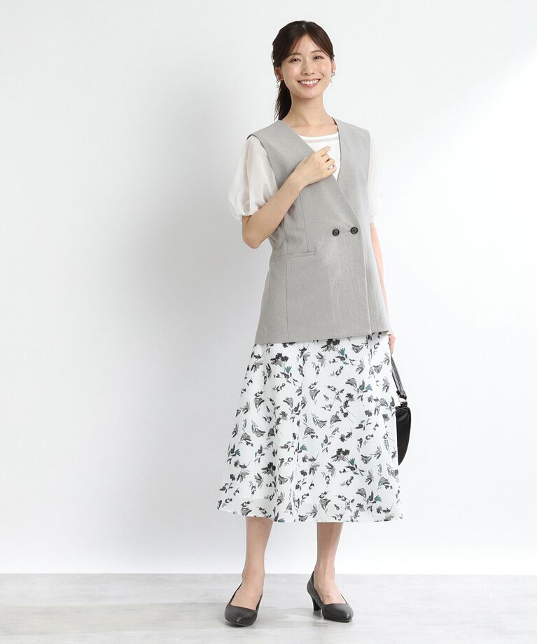 Reflect「【SALE／UVカット／接触冷感／洗える／シワになりにくい】涼しげサマージレ」|ベスト・ジレ|