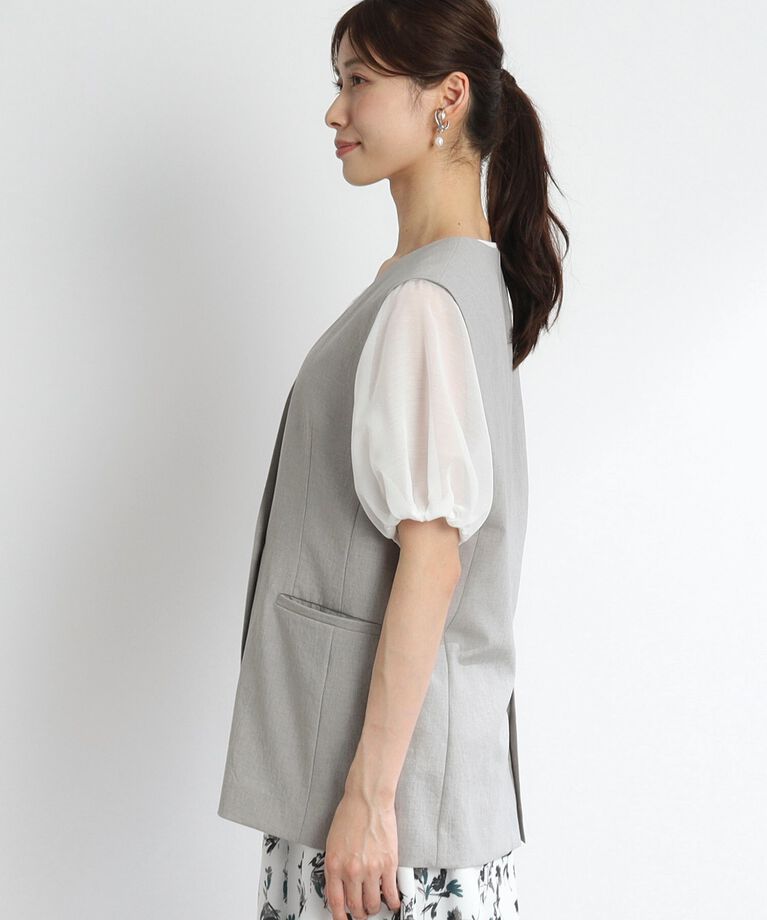 Reflect「【SALE／UVカット／接触冷感／洗える／シワになりにくい】涼しげサマージレ」|ベスト・ジレ|