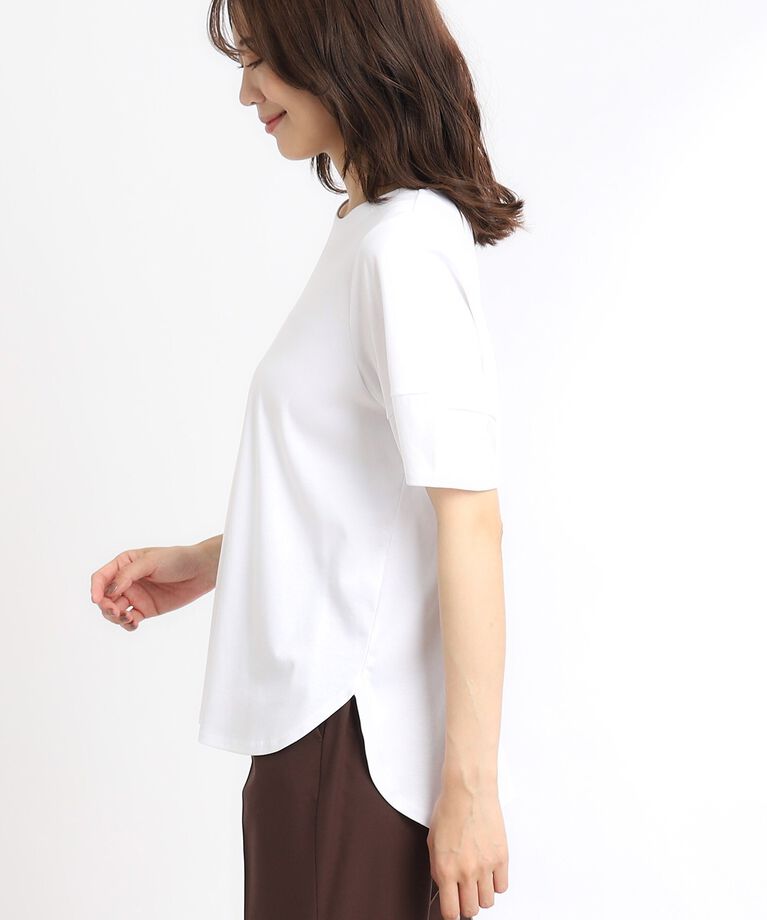 Reflect「【SALE／UVカット／接触冷感／マシンウォッシュ可】ふんわりスリーブTシャツ」|Tシャツ・カットソー|