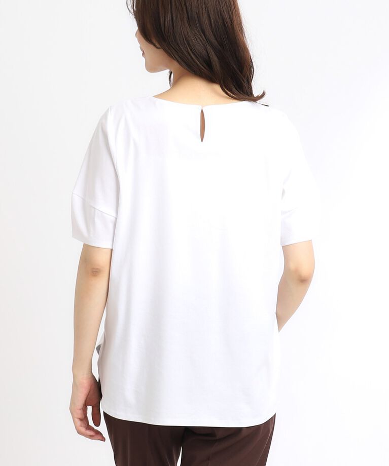 Reflect「【SALE／UVカット／接触冷感／マシンウォッシュ可】ふんわりスリーブTシャツ」|Tシャツ・カットソー|