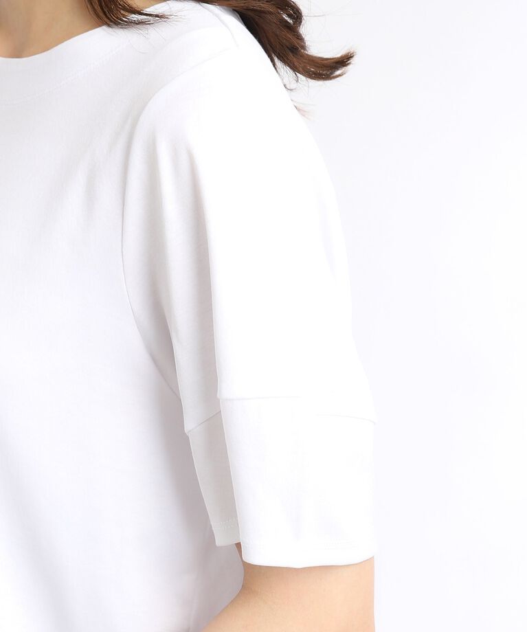 Reflect「【SALE／UVカット／接触冷感／マシンウォッシュ可】ふんわりスリーブTシャツ」|Tシャツ・カットソー|