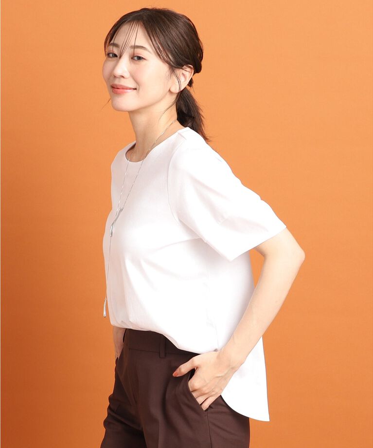 Reflect「【SALE／UVカット／接触冷感／マシンウォッシュ可】ふんわりスリーブTシャツ」|Tシャツ・カットソー|