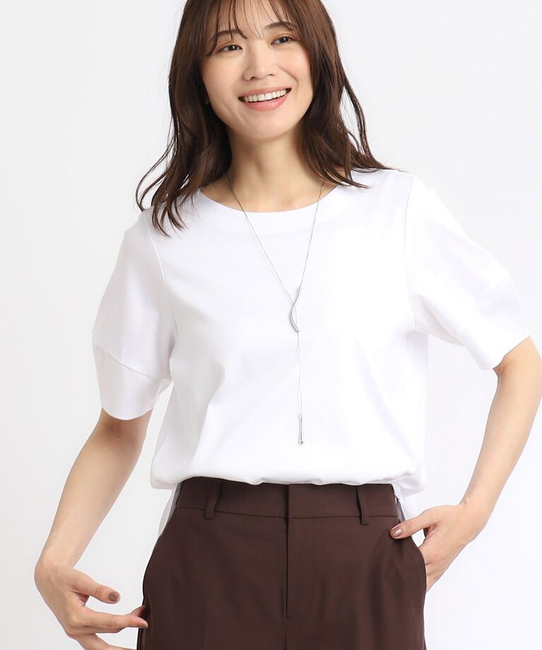 Reflect「【SALE／UVカット／接触冷感／マシンウォッシュ可】ふんわりスリーブTシャツ」|Tシャツ・カットソー|