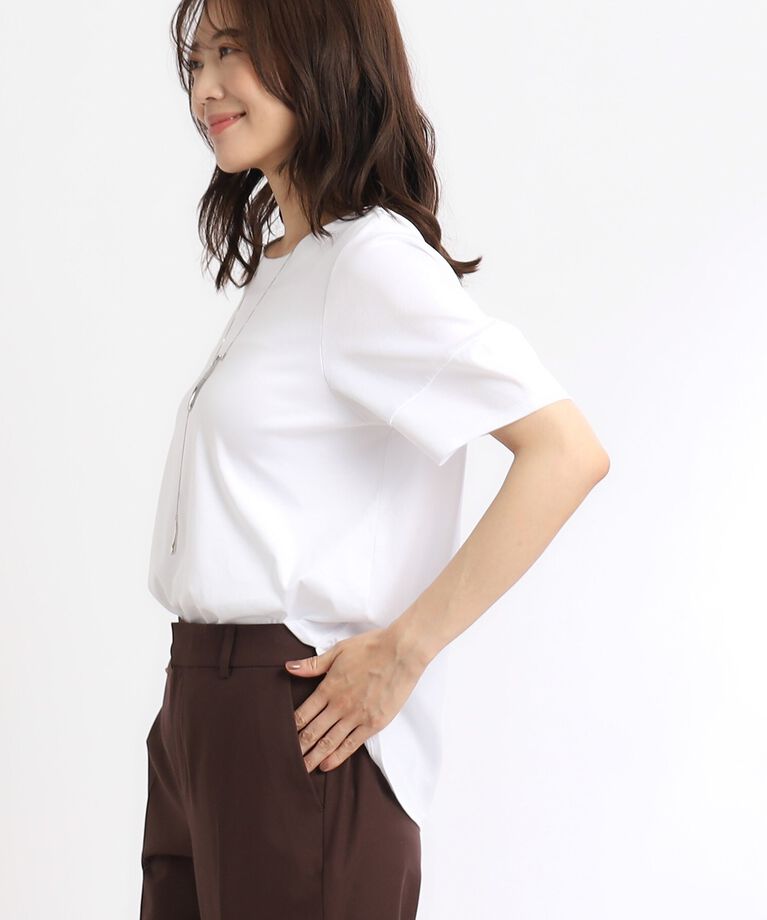 Reflect「【SALE／UVカット／接触冷感／マシンウォッシュ可】ふんわりスリーブTシャツ」|Tシャツ・カットソー|