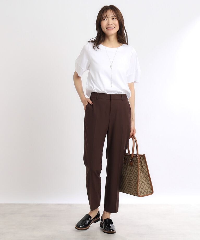Reflect「【SALE／UVカット／接触冷感／マシンウォッシュ可】ふんわりスリーブTシャツ」|Tシャツ・カットソー|