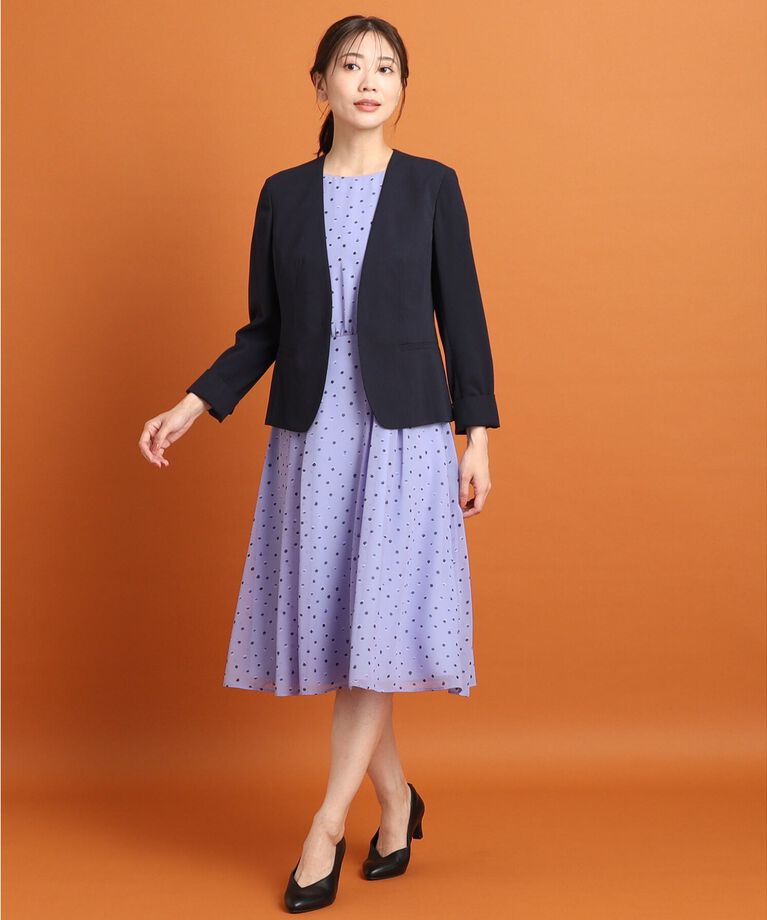 Reflect「【SALE／夏に快適！／接触冷感／洗える／セットアップ可能】ノーカラージャケット」|ノーカラージャケット|