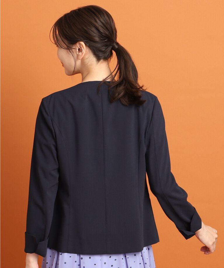 Reflect「【SALE／夏に快適！／接触冷感／洗える／セットアップ可能】ノーカラージャケット」|ノーカラージャケット|