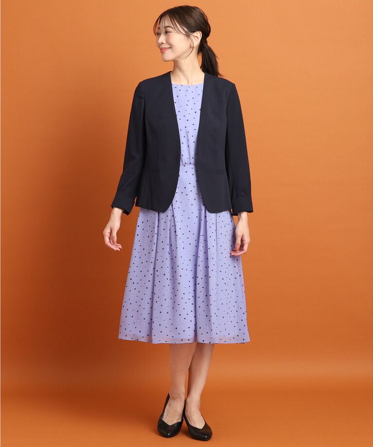 Reflect「【SALE／夏に快適！／接触冷感／洗える／セットアップ可能】ノーカラージャケット」|ノーカラージャケット|