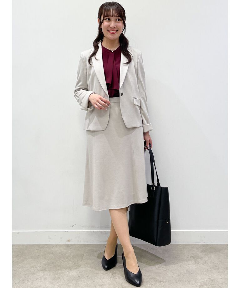 Reflect「【WEB限定カラーあり／接触冷感／マシンウォッシュ】ボータイ風デザインブラウス」|シャツ・ブラウス|