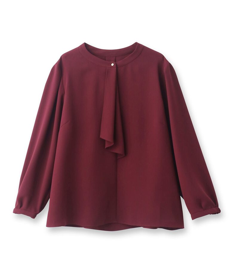 Reflect「【WEB限定カラーあり／接触冷感／マシンウォッシュ】ボータイ風デザインブラウス」|シャツ・ブラウス|
