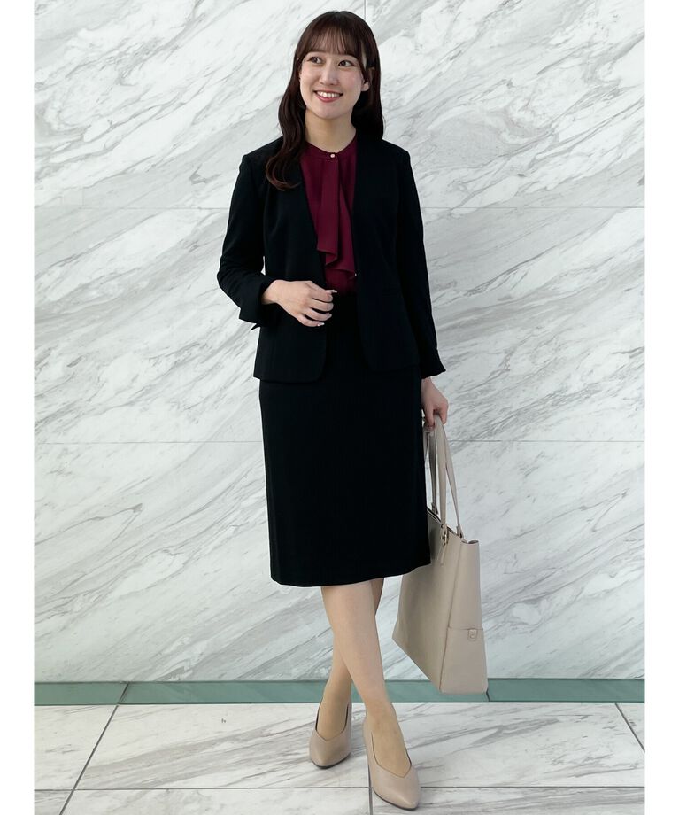Reflect「【WEB限定カラーあり／接触冷感／マシンウォッシュ】ボータイ風デザインブラウス」|シャツ・ブラウス|