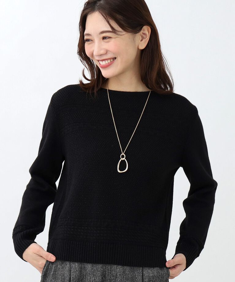 Reflect「【春SALE／手洗い可／すっきり細見え/コートインにおすすめ！】ラメニット」|ニット・セーター|