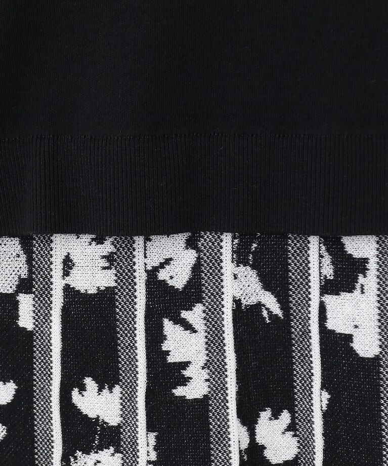Reflect「【春SALE／WEB限定カラーあり／手洗い可】バイカラードッキングニットワンピース」|ワンピース|