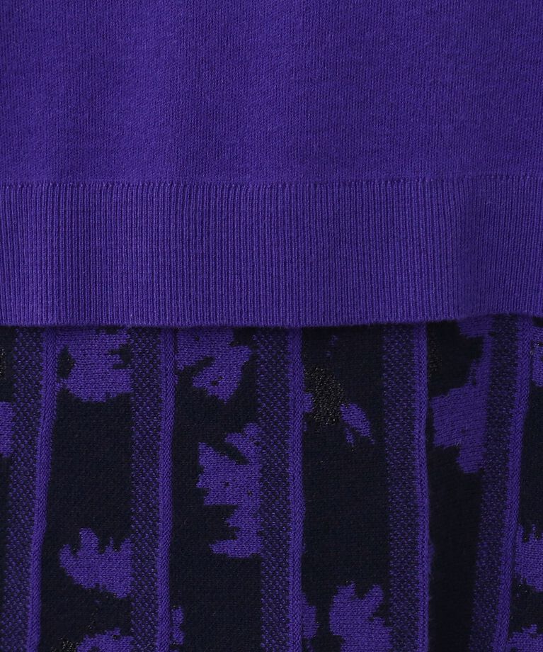 Reflect「【春SALE／WEB限定カラーあり／手洗い可】バイカラードッキングニットワンピース」|ワンピース|