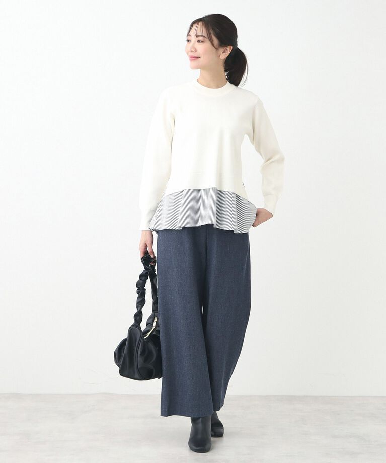 Reflect「【E‐QUALITY／ウエストゴム】ワイドストレートパンツ」|その他|