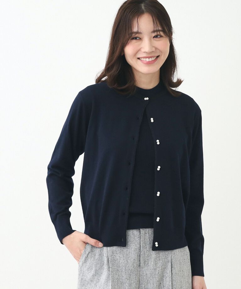 Reflect「【春SALE／手洗い可】カーディガン＋ニットツインセット」|その他|ネイビー(094)