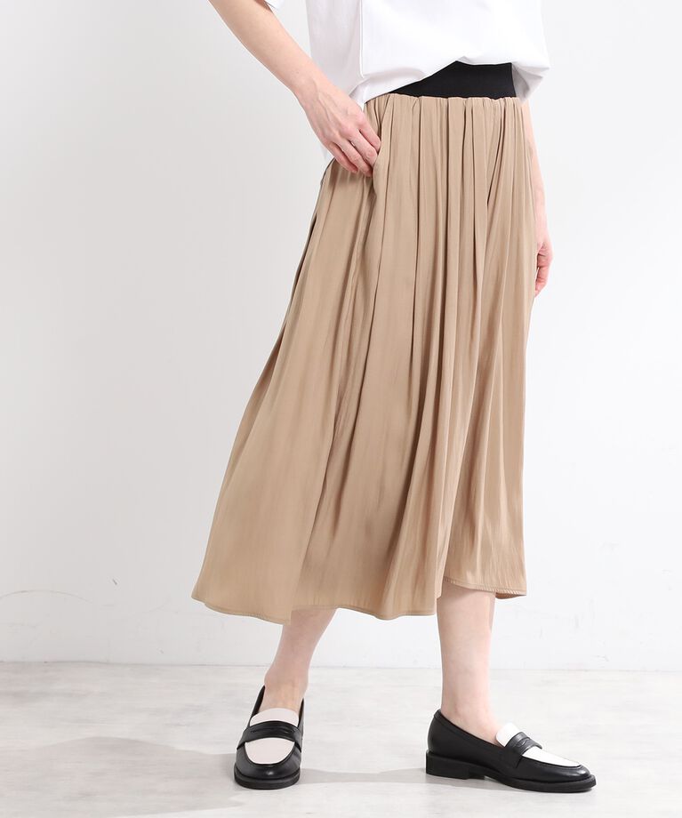 Reflect「【E‐QUALITY／手洗い可／ウエスト総ゴム】シャンブレースカーチョパンツ」|その他|