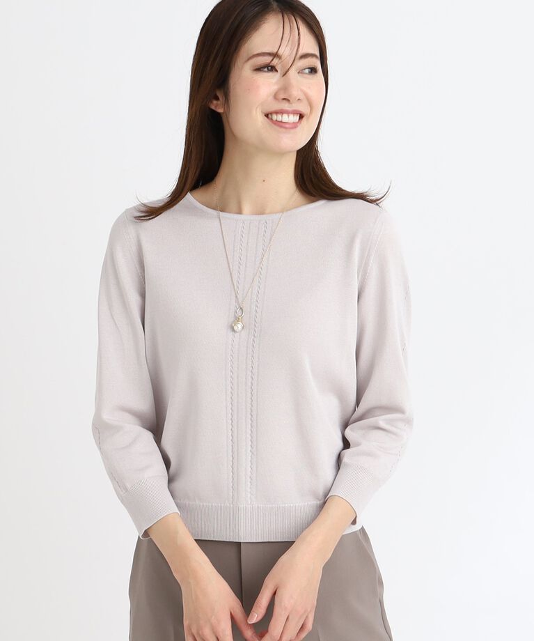 Reflect「【春SALE／WEB限定カラーあり／アンサンブル可】プルオーバーニット」|ニット・セーター|ライトグレー(011