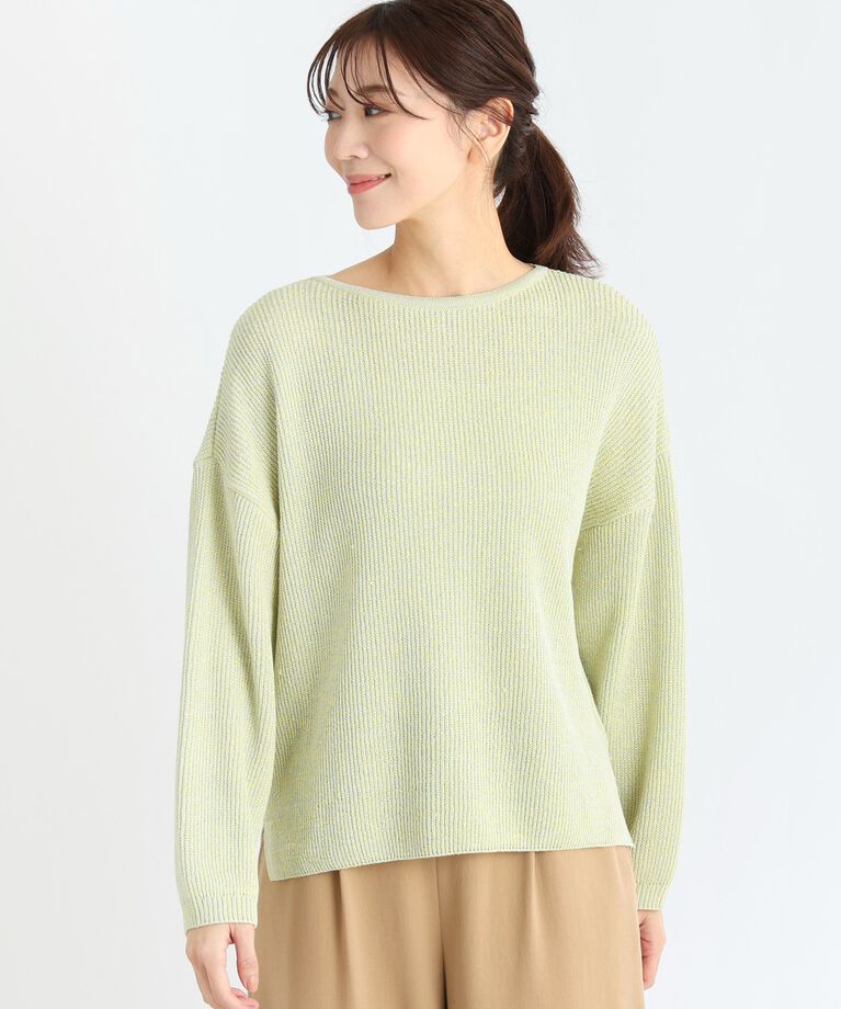 Reflect「【春SALE】クルーネックミックスカラーニット」|ニット・セーター|
