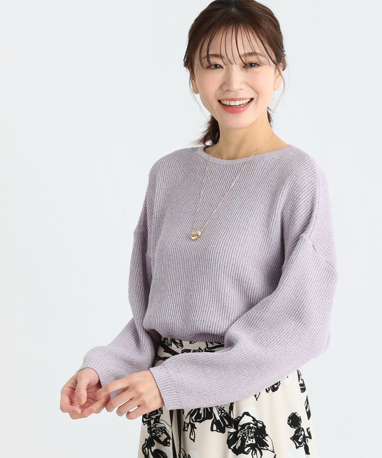 Reflect「【春SALE】クルーネックミックスカラーニット」|ニット・セーター|ライトピンク(470