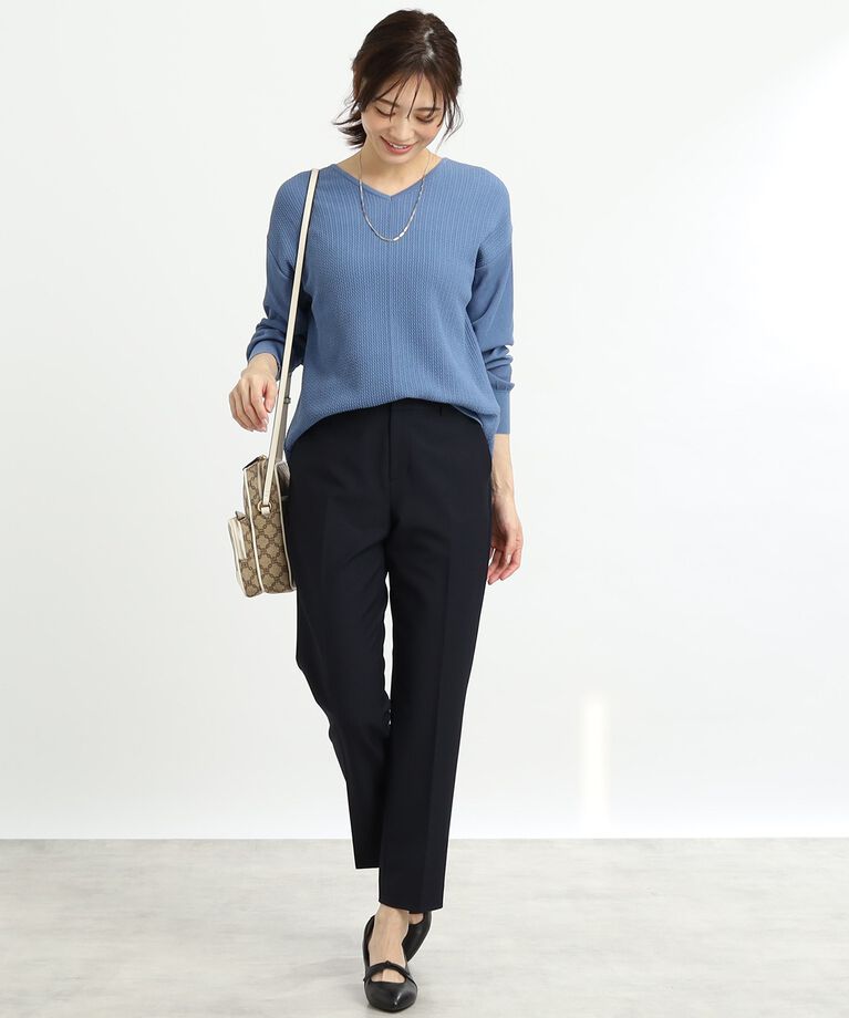 Reflect「【春SALE／WEB先行カラーあり／ヒップ周りカバー】オフボディニット」|ニット・セーター|