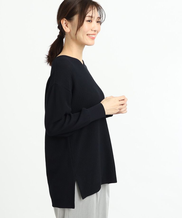 Reflect「【春SALE／WEB先行カラーあり／ヒップ周りカバー】オフボディニット」|ニット・セーター|