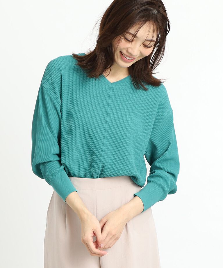 Reflect「【春SALE／WEB先行カラーあり／ヒップ周りカバー】オフボディニット」|ニット・セーター|
