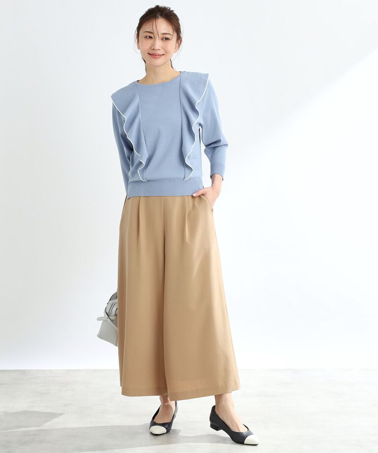 Reflect「【春SALE】ラッフルフリルプルオーバーニット」|ニット・セーター|
