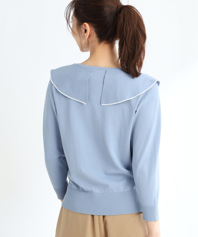 Reflect「【春SALE】ラッフルフリルプルオーバーニット」|ニット・セーター|