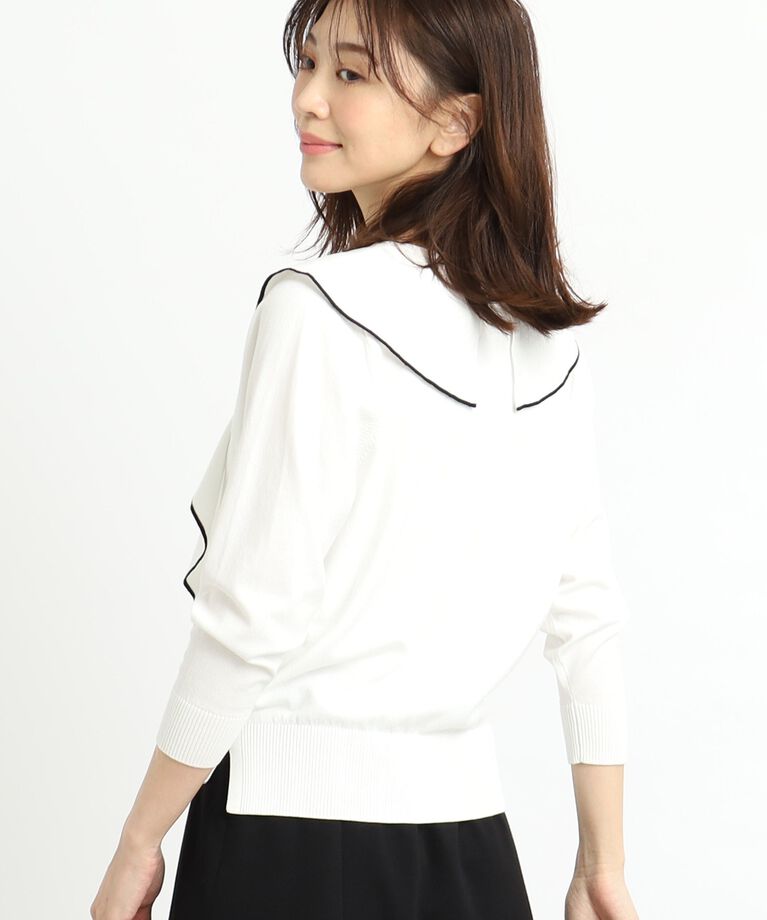 Reflect「【春SALE】ラッフルフリルプルオーバーニット」|ニット・セーター|