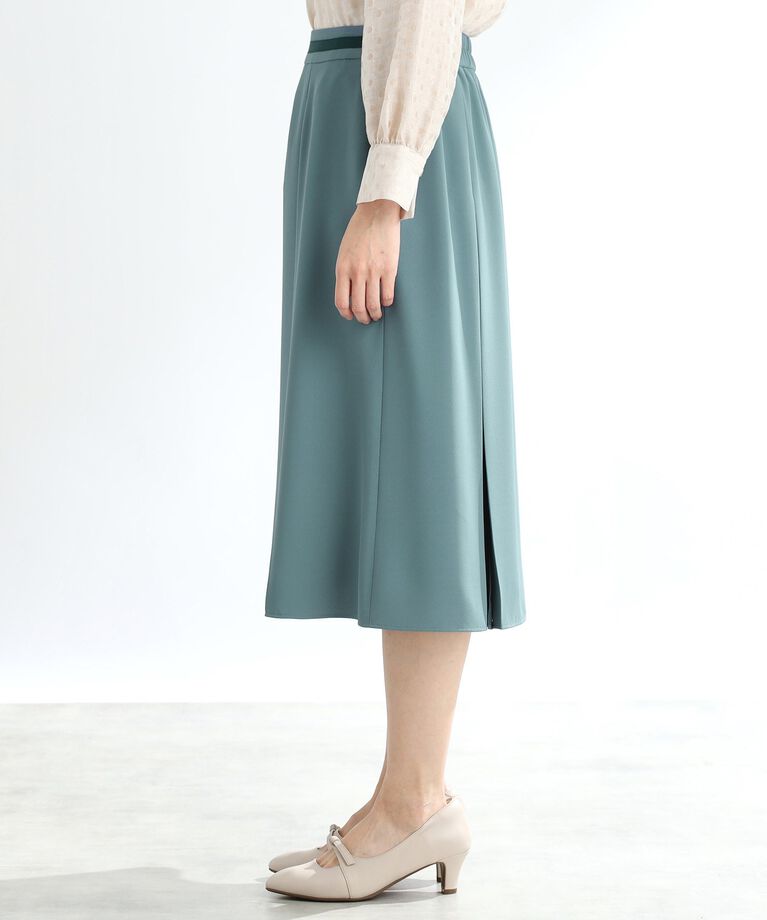 Reflect「【春SALE／手洗い可】シフォンプリーツドッキングスカート」|スカート|