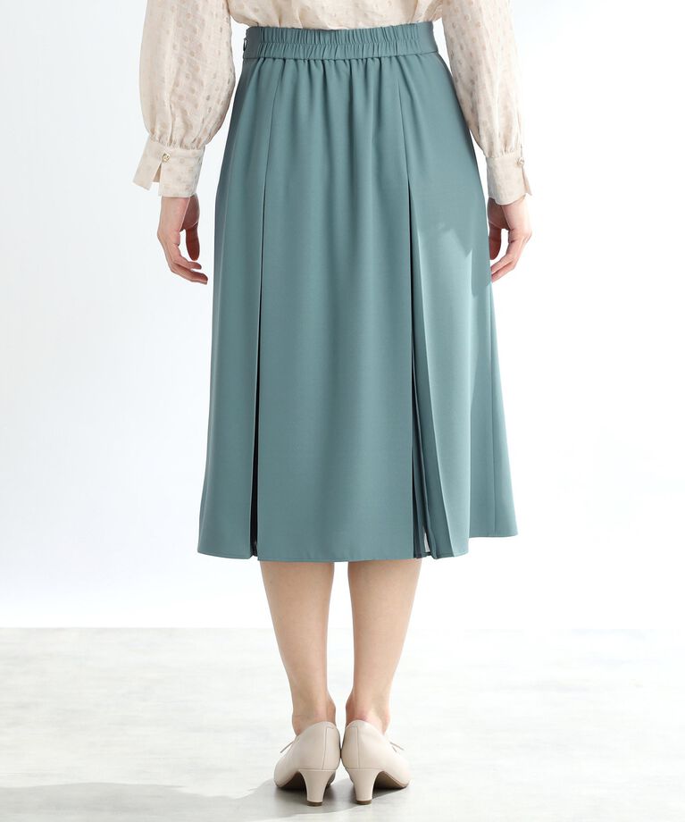 Reflect「【春SALE／手洗い可】シフォンプリーツドッキングスカート」|スカート|